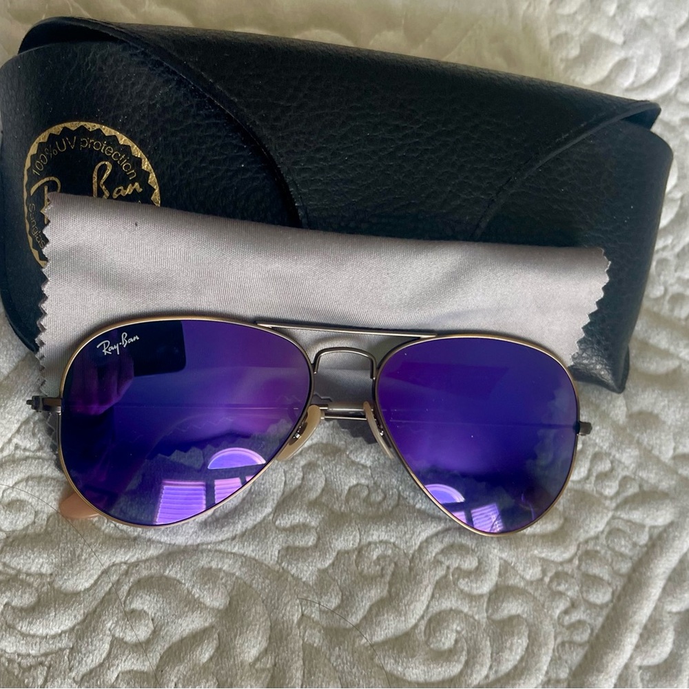 Ray-Ban Purple Aviator Sunglasses